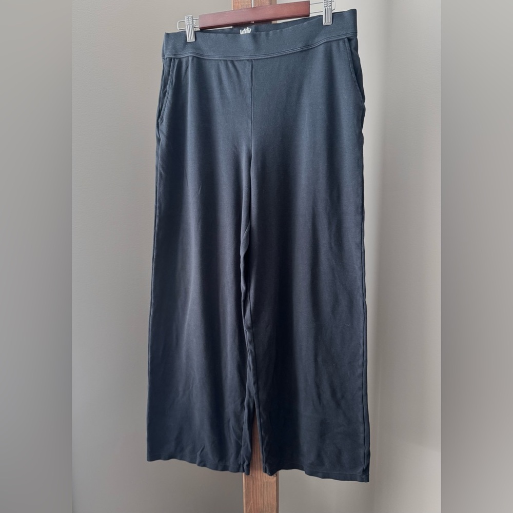 Fabletics Women’s Butter Straight Wide Leg Black Pant Yitty Collection Sz Large